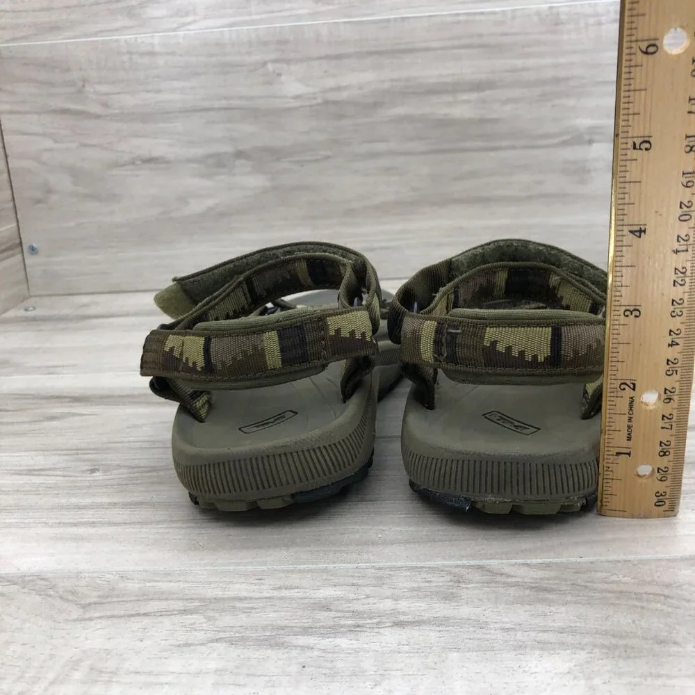 Teva Sandals Kids 2 Hurricane Green Hook and Loop Adjustable Strap Outdoor Shoes - Picture 9 of 11